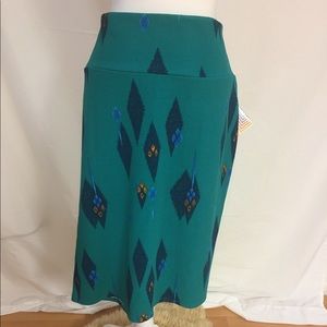 Lularoe skirt 3xl turquoise green color NWT